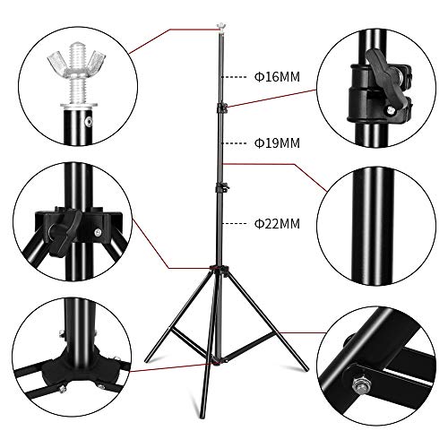 Sh Heavy Duty Background Stand, 2X2M Backdrop Support System Kit With Carry Bag For Photography Photo Video Studio,Photography Studio1 #TOP2
