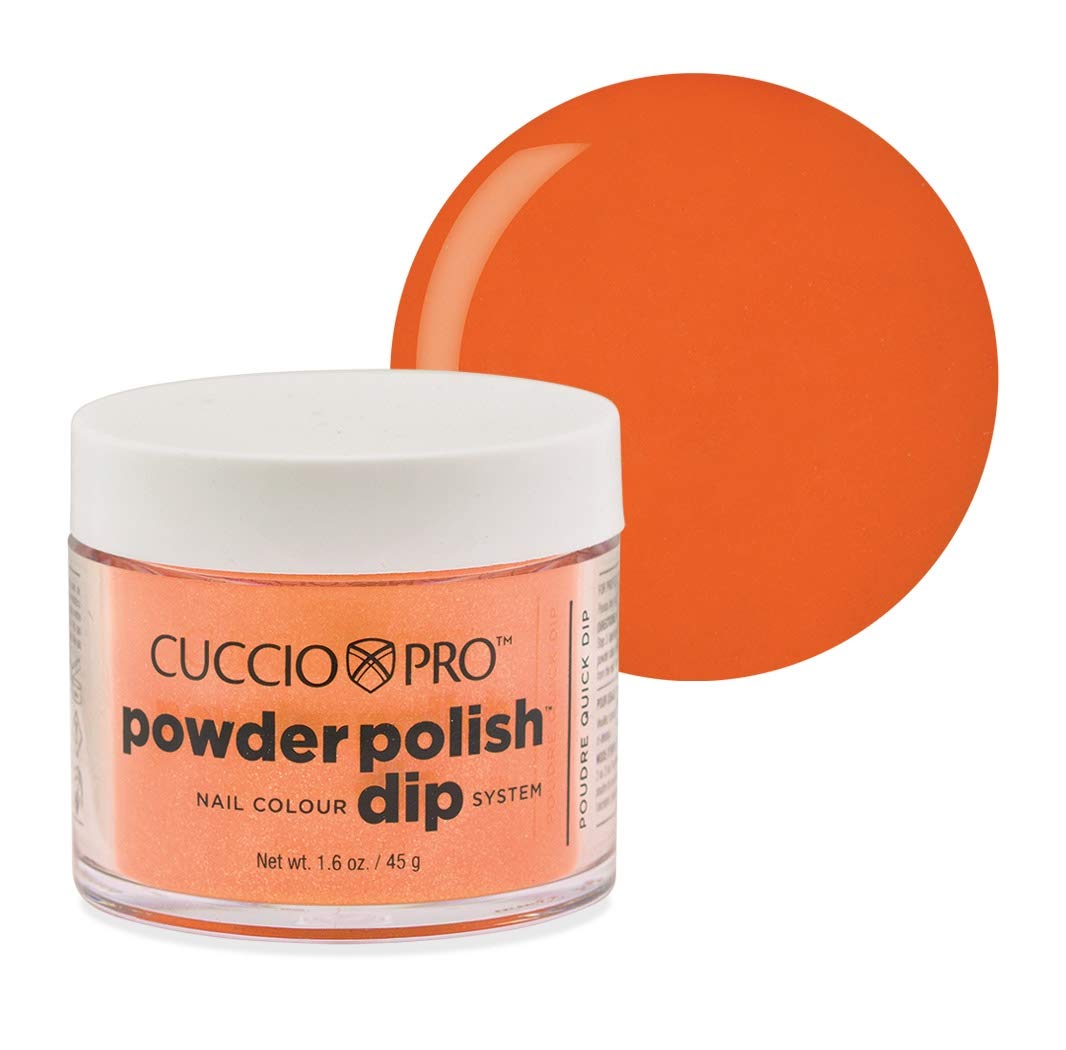 Cuccio - Pro Powder Polish Nail Colour Dip System - Carrot Orange - for Women - Nail Powder - 2 oz