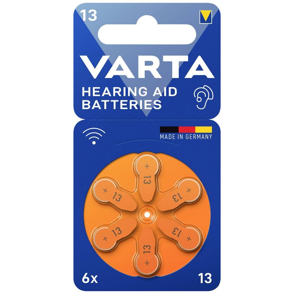 Varta 24606101416 ZA 13 Zinc Air Hearing Aid Batteries 1.4V Mercur...