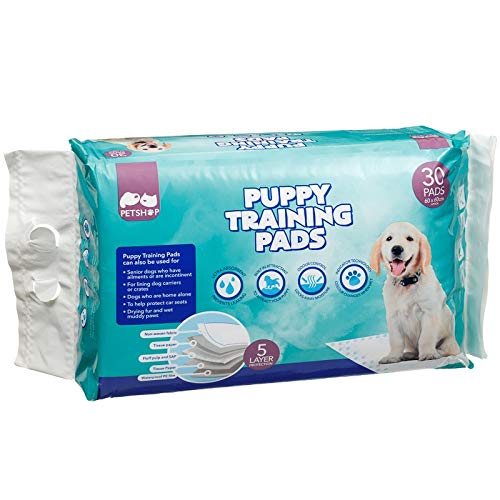 MALLX LONDON Quilted Puppy Training Pads 30pk 60 x 60cm Ultra Absorbant Locks In Moisture Indicator Technology 5 Layer Protection The puppy training pads are ultra absorbent and leak proof.