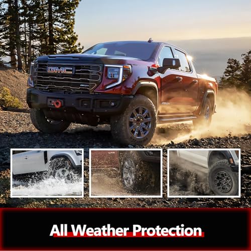 Image of 2025 Tesla Model Y Junior Mud Flaps No Drill No Tape Required Splash Guards All Weather Mudguards Fender Protector, Custom Fit for Model Y Junior 2026 Accessories (2025-2019 Chevy /GMC)