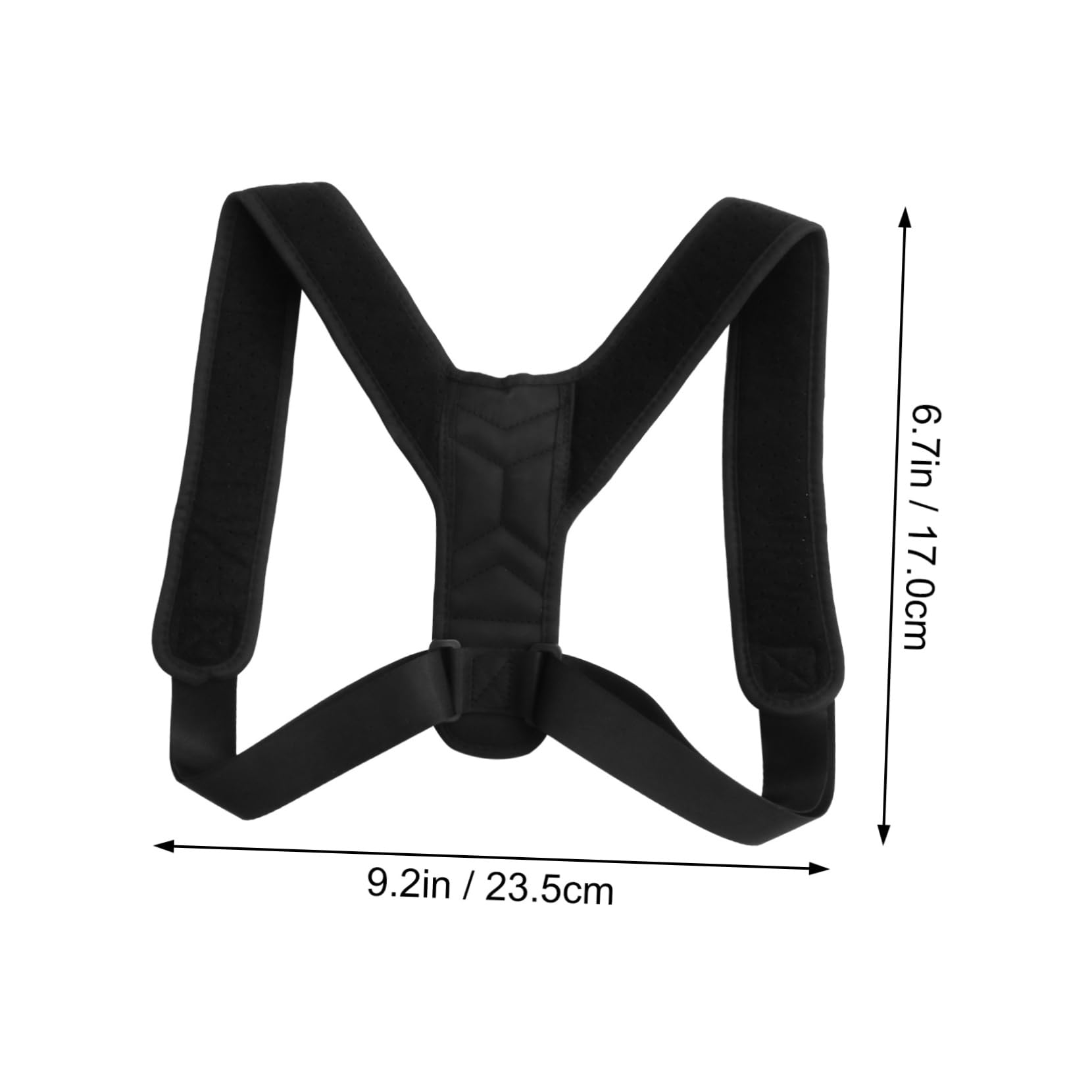 TOVINANNA 2 Pcs Posture Belt Sitting Posture Upper Brace Posture Trainer Confidence Straightener Belt Posture Adjustable Belt Hunchback Strap Ribbon Black