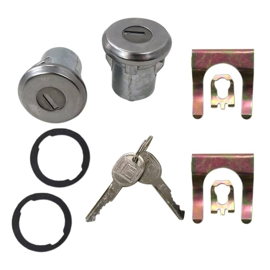 ふたり/Good Luck! 5070006 DL15802 Door Lock Cylinder with Keys for Pontiac