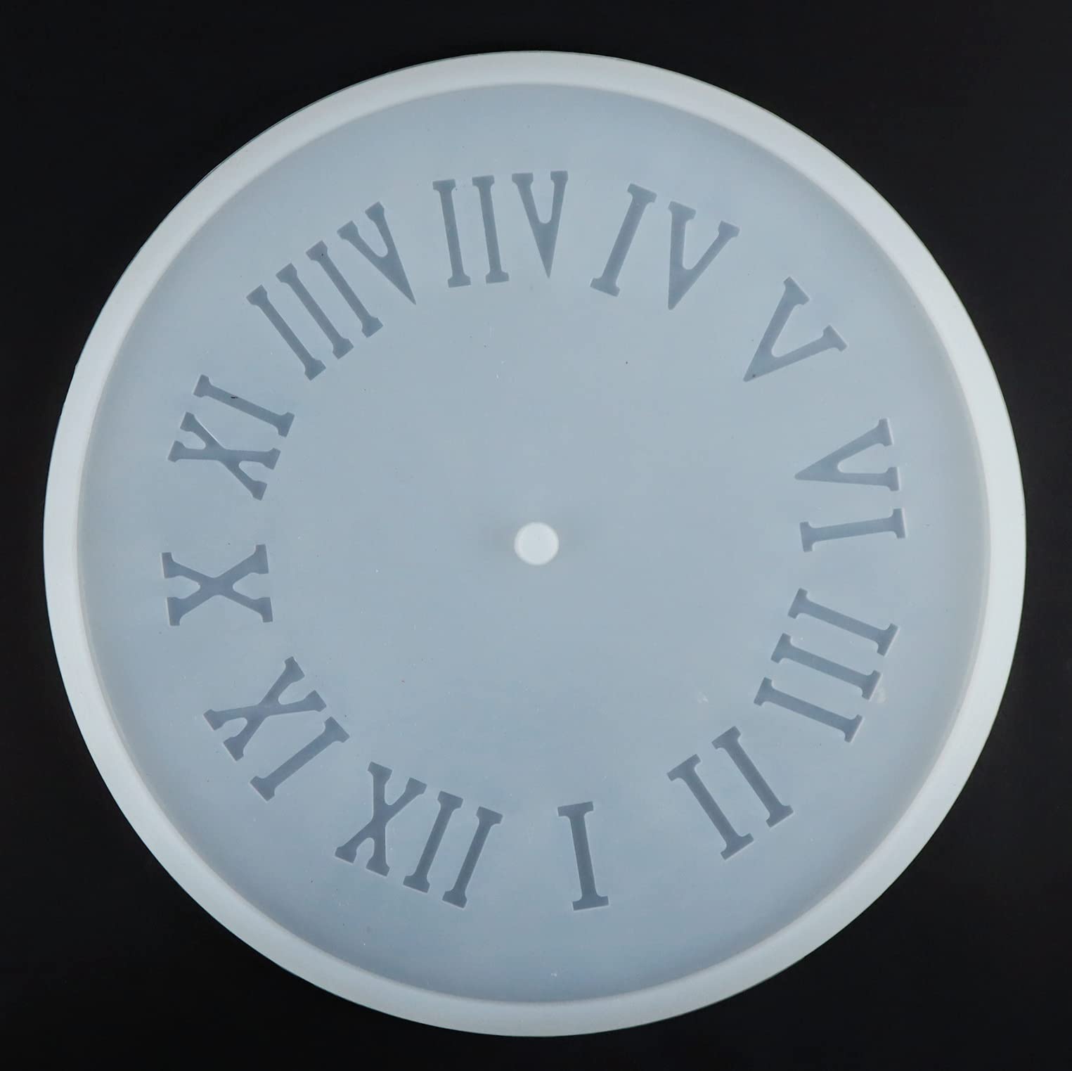 carbonblack composites Silicon Mould Clock 20cm