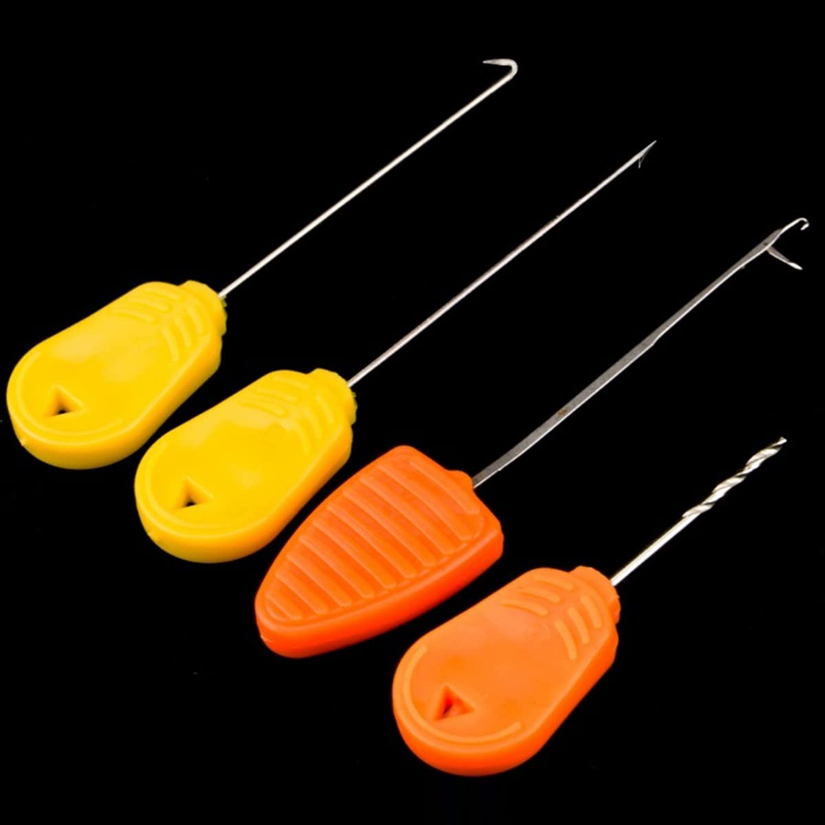 Alfombrilla plegable para pesca de carpas, 4 piezas, con agujas de cebo
