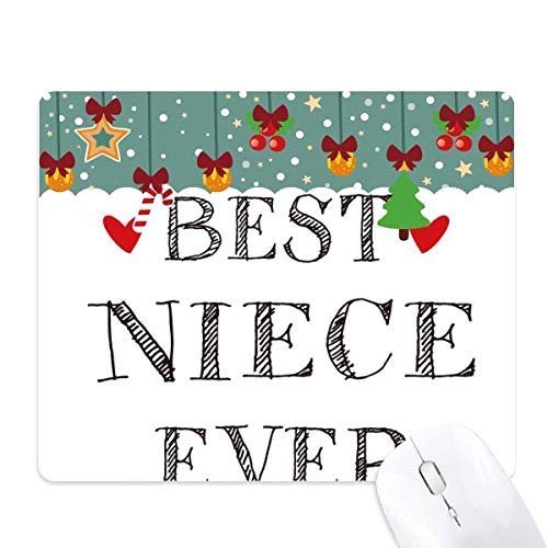 Tapis de souris Best Niece Ever en caoutchouc, le cadeau de bureau plein d'amour pour sa nièce