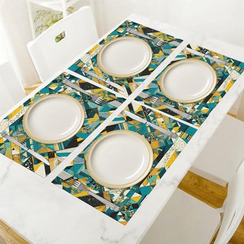 Sets de table en PVC résistant durables et élégants pour table de salle à manger de qualité - 7