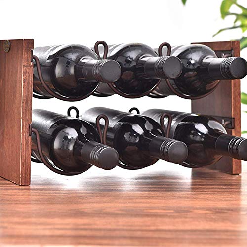 Soporte para botellas de vino para mesa blanco miniatura 2