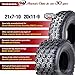 WANDA Set 4 Sport ATV Tires 21x7-10 Front & 20x11-9 Rear GNCC (Grand National Cross Country) Race Tires 10075/10085