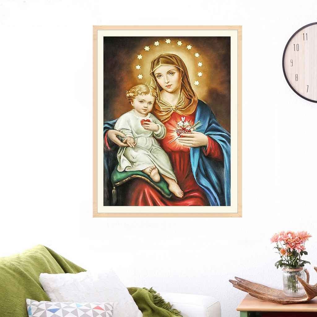 5D Diamond Painting,5D Diamond Painting DIY Kits Bébé, Peinture D'art Bébé Broderie Diamant Kits De Broderie Au Point, (30x40 Cm) - Maison