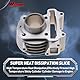 WOOSTAR 39mm Zylinder Ersatz für 4 Takt GY6 49ccm 50ccm 139QMA 139QMB Motor ATV 4 Wheeler Quad Roller Moped