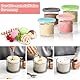 COZHYESS 4er Pack 450 ml Eisbehälter, Ersatz für Ninja Creami Deluxe Behälter, für Ninja Creami NC501 NC500 Serie, BPA-frei, Spülmaschinenfest, Auslaufsicher, Sortierte Farben