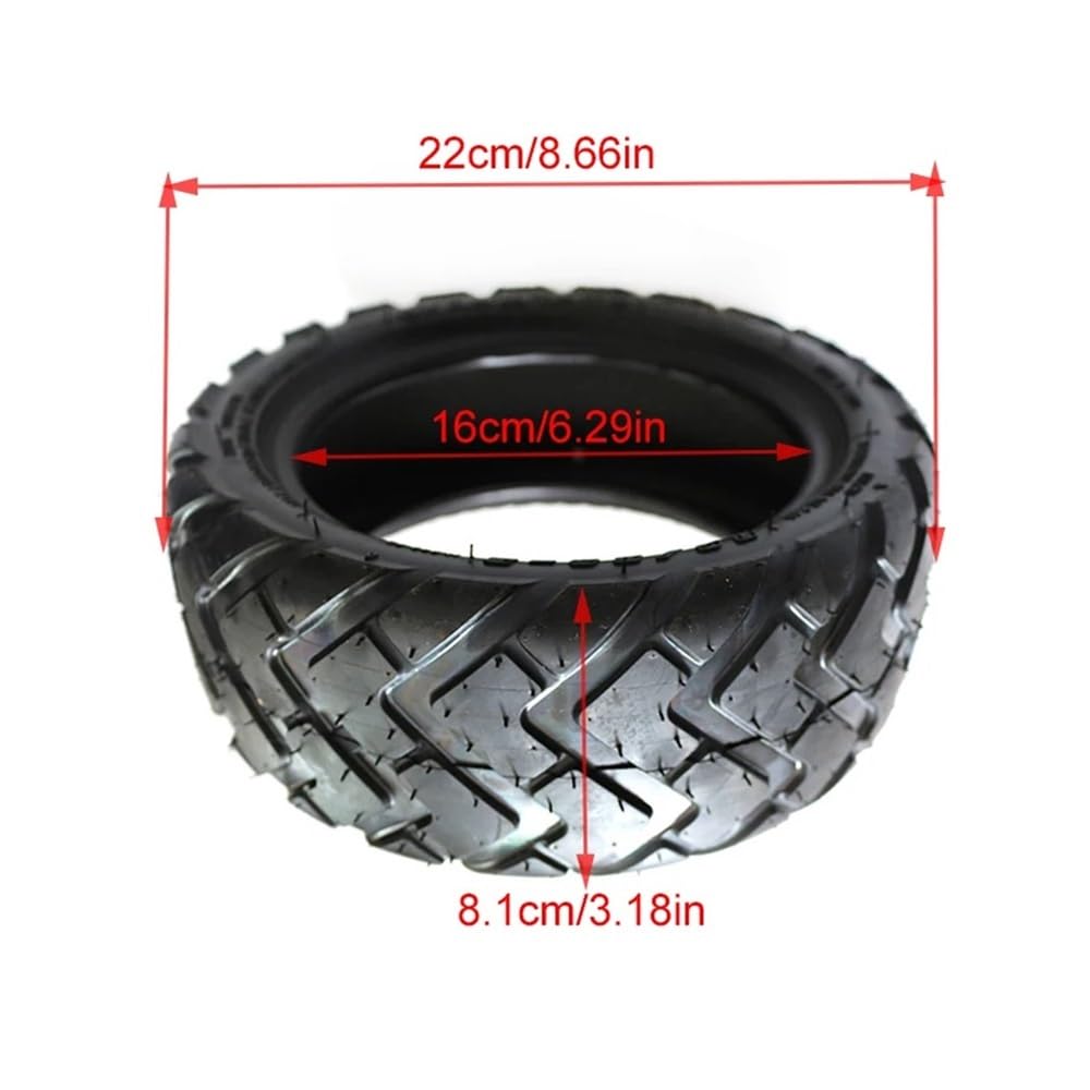 80/60 – 6 adapté aux pneus tubeless de Scooter électrique, Frein à Disque et Roue de Frein à Courroie, pièces de Rechange for pneus gonflables(Tubeless)