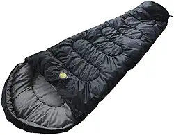 Guepardo, Saco de Dormir, Ultralight, Poliéster de , Temperaturas 5°C a 15°C, Compacto e Confortável, Ideal para Camping e Aventuras ao Ar Livre, Preto
