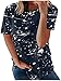 Camisetas de verano para mujer, estilo casual, de moda, holgadas, con gráficos de manga corta, cómodas, tallas grandes, L11 Navy, 46