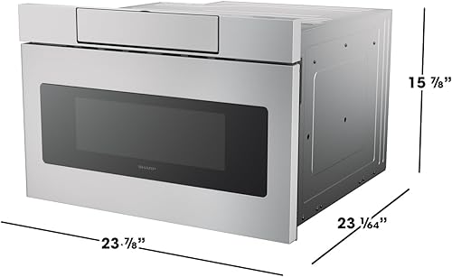 Miniatura 10 de Sharp horno microondas SMD2470AS de 24 pulgadas 12 Cu Pie de acero inoxidable