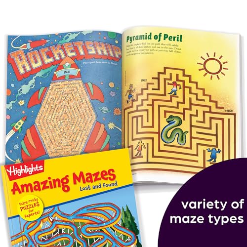 Highlights for Children Amazing Mazes Expert Maze Books for Kids Ages 6 and Up, 144 Pages, 2-Pack of Activity Books for Kids, Screen Free Fun and Challenging Mazes - Image 5