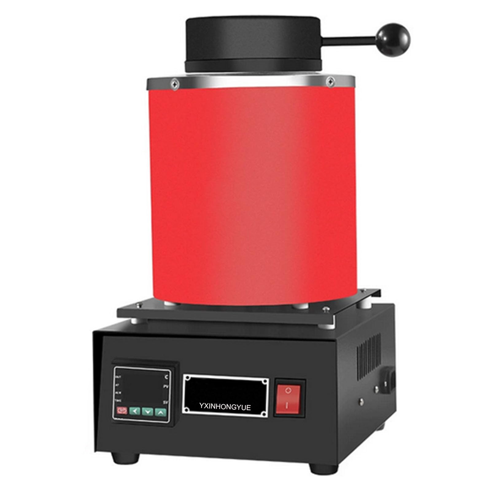 Zestaw narzędzi do topienia metalu 1KG/2KG/3KG, elektryczny piec do topienia o sterowaniu temperaturą 220V 1150ºC z tyglem i zaciskiem do tygla do srebra, miedzi i aluminium,3kg