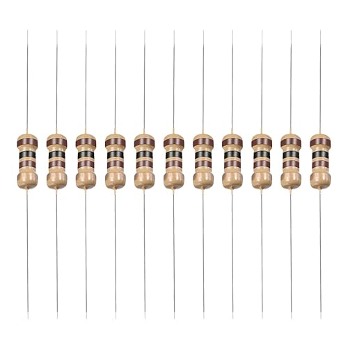 YOKIVE 100 resistencias de película de carbono, 1/4 W, 100 ohmios, 5 % de tolerancias, buenas para proyectos electrónicos de bricolaje (4 bandas de