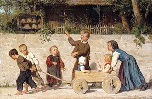 Affiche toile Kindergespann Albert Art pour decoración mural de salon