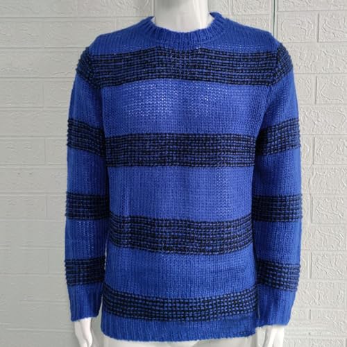 Pull à rayures masculin lâche pour éviter l'inconfort des vêtements serrés - 5