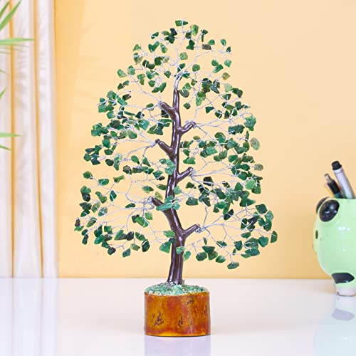 Image of Crocon Green Aventurine Crystal Tree of Life, Birthday Gifts for Women