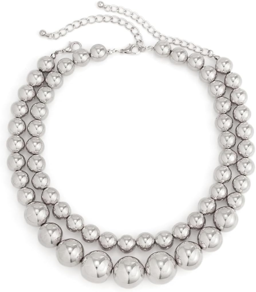 ★送料・関税込★OST★POPTS chunky basic necklace★ネックレス BIGボールチェーンネックレス（ネックレス）｜un/neu（アンノイ