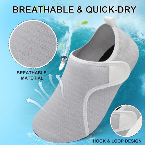 Unisex Barefoot Quick-Dry Aqua Socks Water Shoes - Ultra Light Swim Shoes for Beach Pool Surfing2