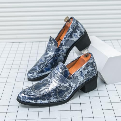Men's Snakeskin - Print Loafers, Stylish Formal - Casual Footwear - Fashionable for Office Days, Dinner Dates & Daily Commutes4