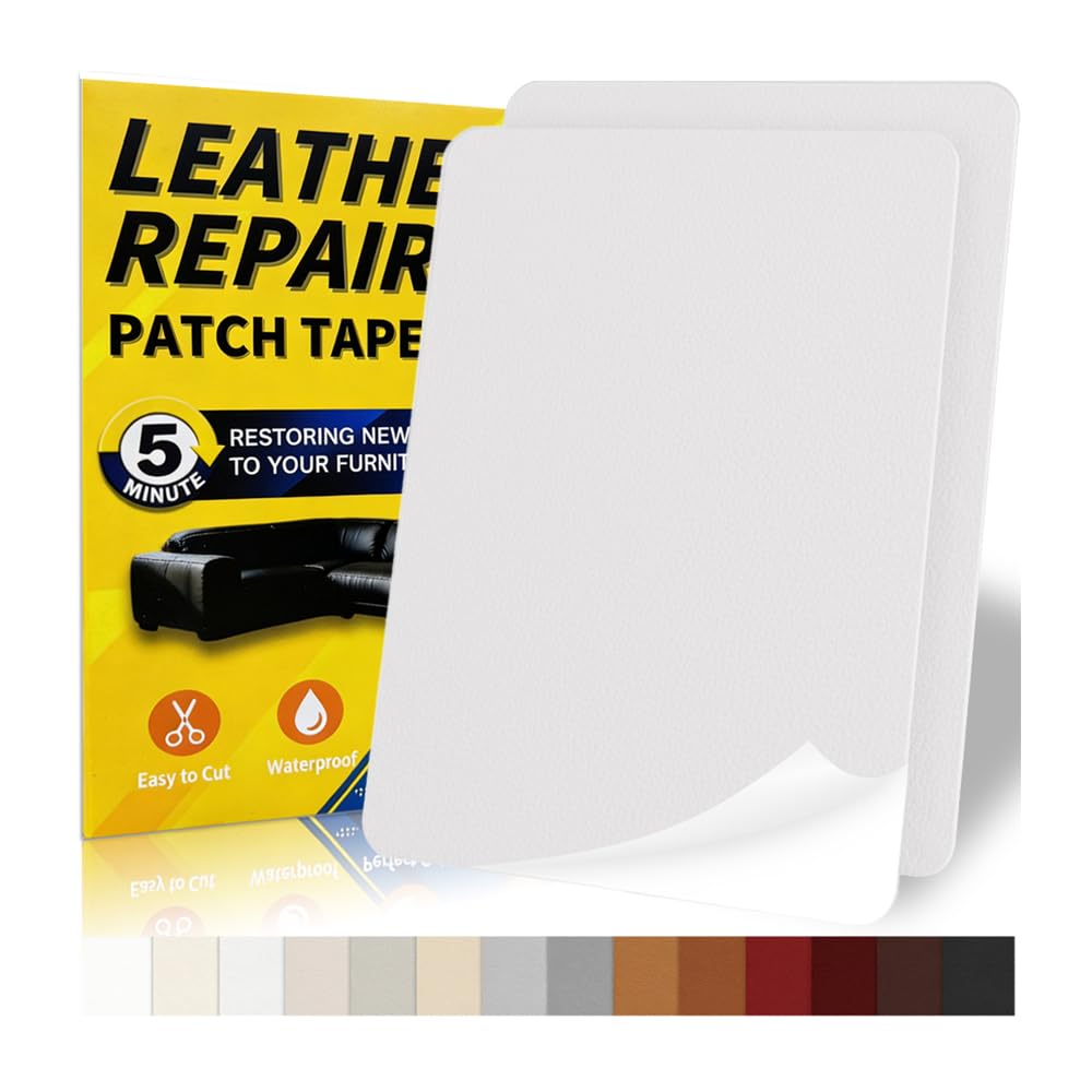 Gelaisi Leder Reparatur Set, Kunstleder Selbstklebend, Kunstleder-Reparaturset