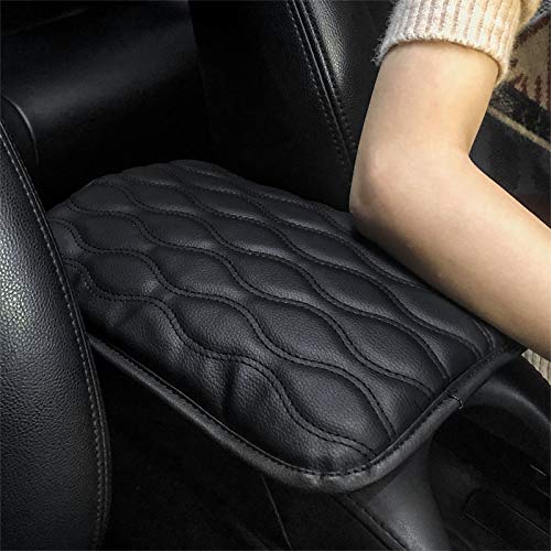 YUNQU Car Armrest Seat Box Cover Protector, Universal Center Console Cover for Most Vehicle, SUV, Truck, Car, Waterproof Armrest Cover Center Console Pad. (Black)