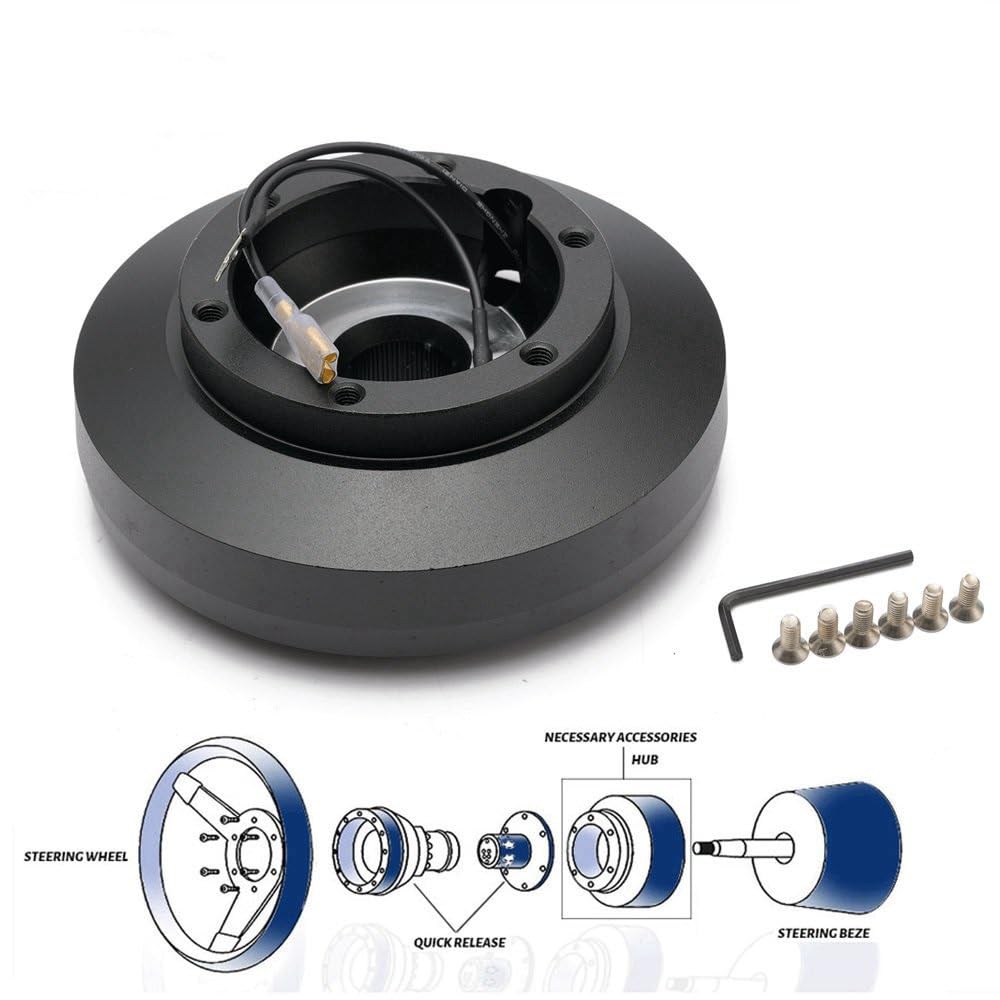 Ejes De Volante De Coche Para Mercedes Para Benz W123 W124 W126 190E HUB-K195H Volante Deportivo De Aluminio Adaptador De Cubo Corto Autopartes