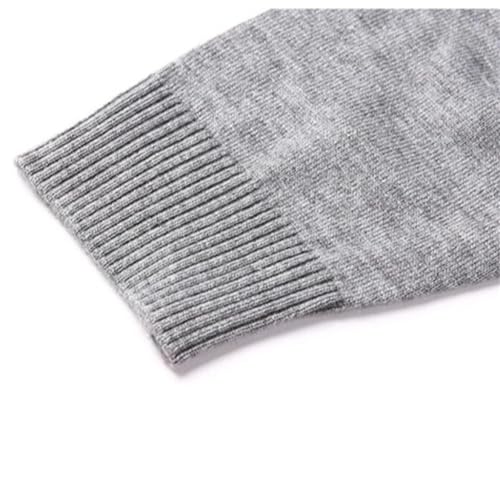 Men's V-Neck Wool Blend Sweater Fall Slim Soft Knit Pullover Lightweight Breathable Business Sweater4