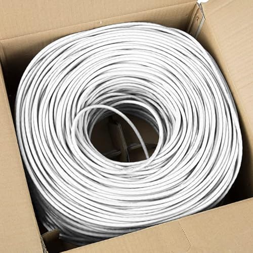 Cmple Cable Ethernet Cat 5e Plenum 1000ft con Conectores RJ45 miniatura 5