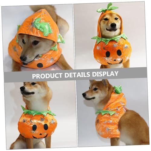 Disfraz para perros y gatos de calabaza Halloween pequeño miniatura 3