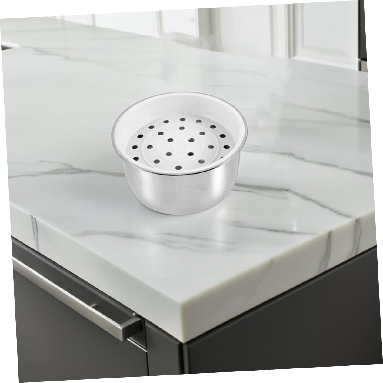 Cabilock 1set Stainless Steel Cooking Inner Pot Replacement for Electric Rice Cookers Compatible Multiple Brands Easy to Install Thickened Design for Enhanced Durability