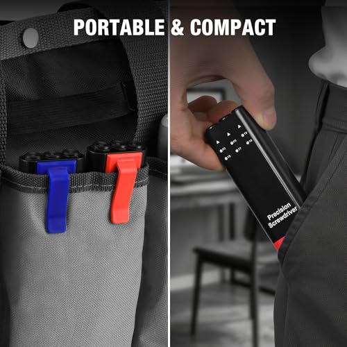 WORKPRO 6-delige precisie-schroevendraaierset, 12 maten, dubbelzijdig, kleine schroevendraaiers met Phillips, sleuf, vijfalobe en torx-tips, mini-schroevendraaier voor brillen, horloges, computers en - Afbeelding 5