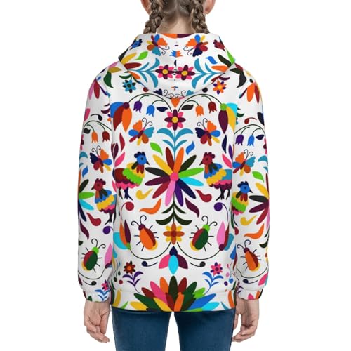 Mexican Bright Style Kids Pullover Hoodies Boys Sweatshirts Girls Athletic Clothes with Pocket4