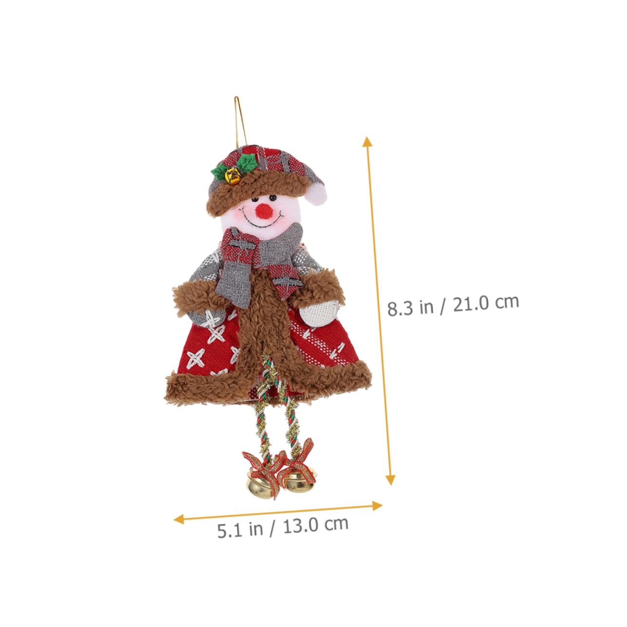 PRETYZOOM 16 STK Weihnachtsbaum-anhänger Weihnachtspuppe Herzstück Weihnachtsdekore Christbaumschmuck Weihnachtsbedarf Weihnachtsbaumschmuck Schneemann Baumschmuck Stoff