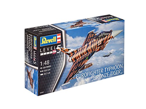 Revell Modellbausatz Flugzeug 1:48 - Eurofighter Typhoon "Bronze Tiger" im Maßstab 1:48, Level 5, originalgetreue Nachbildung mit vielen Details, 03949 – Bild 3