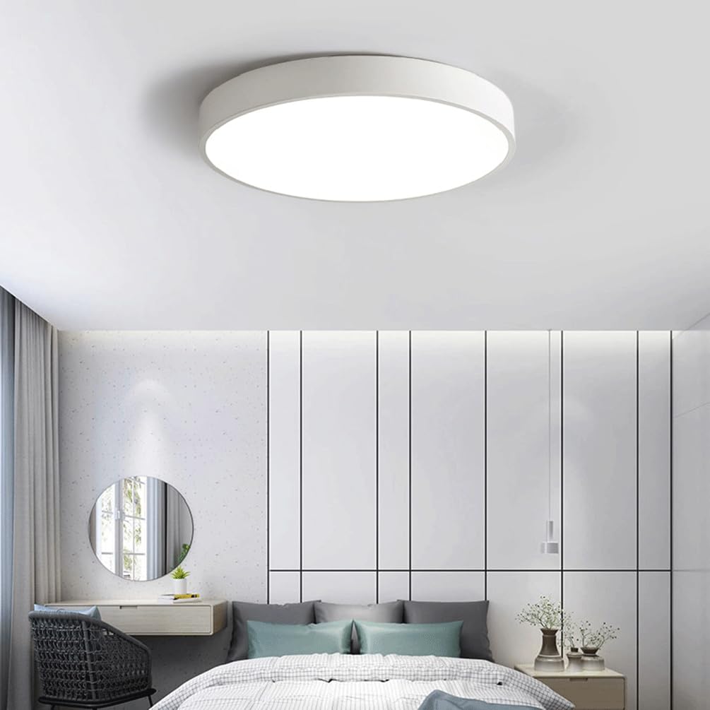 Plafon de Techo Moderna Lámpara de Techo Empotrada Multicolor Ultrafina con 3 Niveles de Intensidad Regulable para Dormitorio Sala de Estar Y Comedor