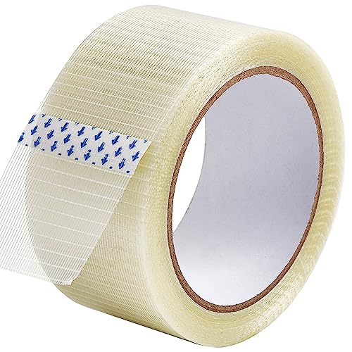QDiShi Transparent Duct Tape, Heavy Duty Waterproof Tape, High Performance Weather Resistant Tape for Discreet Repairs and Mounting Residential Shipping Packing and Industrial Uses (2 in x 33 Yards)