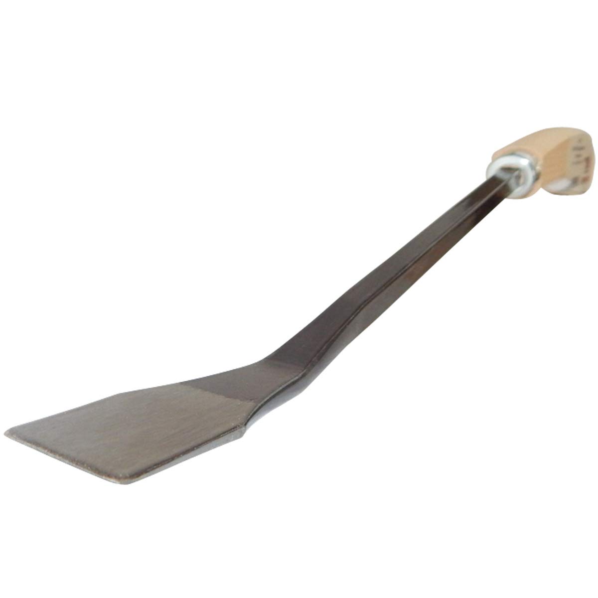 SHW-FIRE Spargelstecher - Braunschweiger Form - Gebogen, Holzgriff, 46 cm kurz