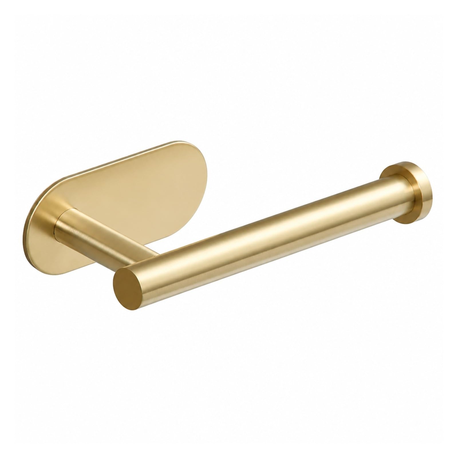 Toilet Roll Holder, Nail Free Brushed Gold Toilet Paper Holder,for Bathroom