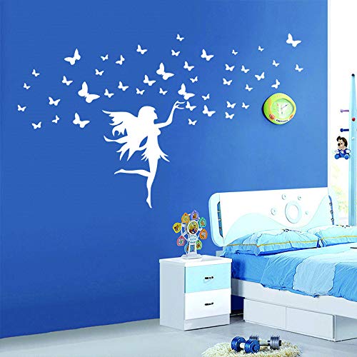 Wondever Fairy Wall Stickers - Peel And Stick Wall Decals For Girls Bedroom & Nursery