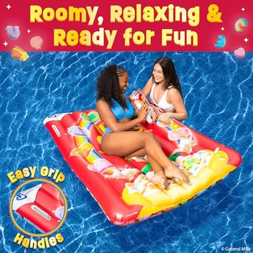 Lucky Charms Pool Float with Handles, Double Sided Prints, 5.8ft Tall - 2