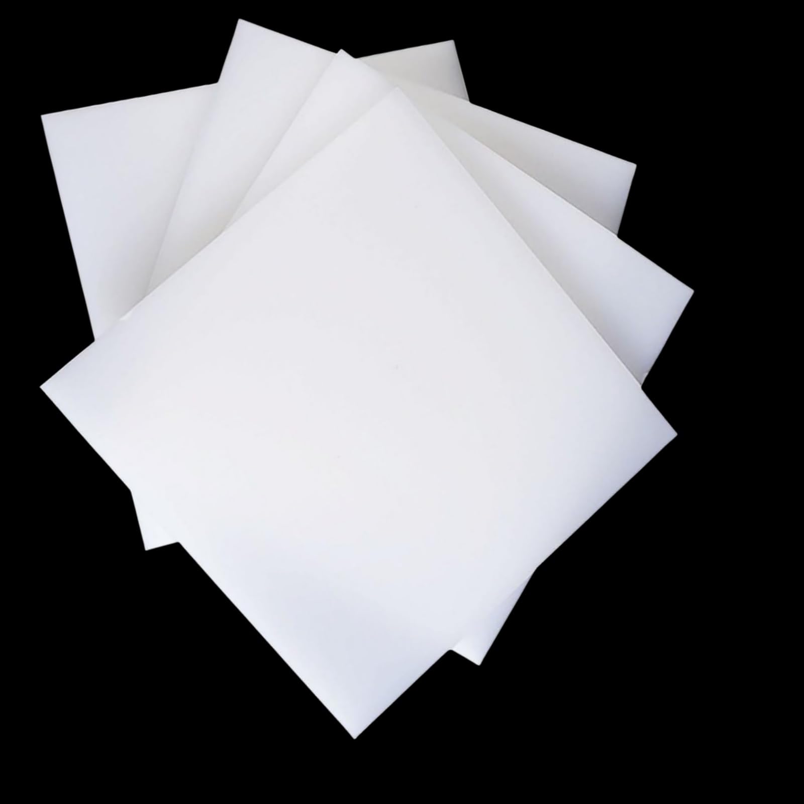 Hoja de plástico ABS, 250 x 250 mm, 10 unidades, 2-10 mm, apta para alimentos, impermeable, resistente al calor, para bricolaje