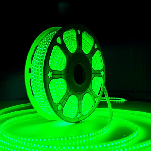 Image of Forus LED Rope Light 1 Meter Outdoor Waterproof Decorative Cove Lights for Ceiling, Balcony, Home Decor, Interior Decoration, Flexible Profile Light for Diwali, Christmas- Green
