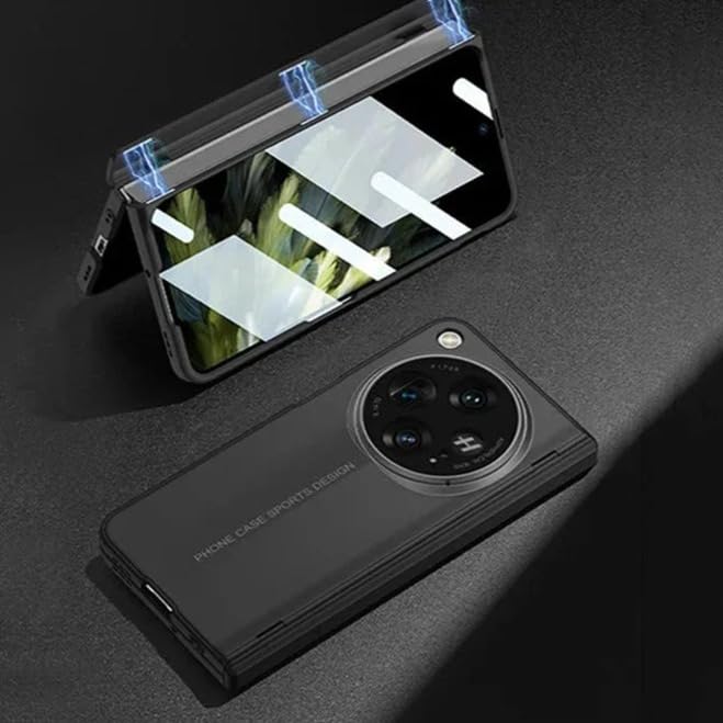 Image of MILLION CASES Back Cover Case for OnePlus Open Soft TPU Shockproof Protective BladeRunner Ultra Thin Matte Case(Black)