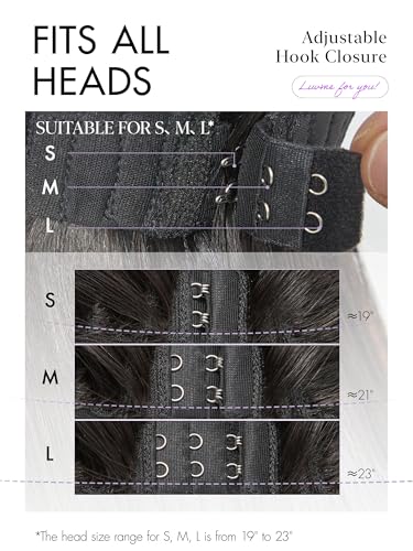 Image of LUVME HAIR 7x6 HD Lace All-Day Comfort Wig 200% Density Hair PartingMax Lace Wigs Loose Body Wave Lace Front Wigs Human Hair Pre Cut Plucked Lace Frontal Glueless Brown Highlight Color 28 Inches